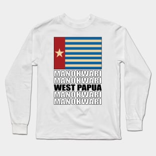 Flag of West Papua Long Sleeve T-Shirt